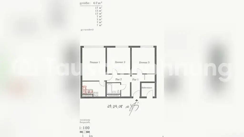 Wohnung zur Miete Tauschwohnung 630 € 3 Zimmer 67 m² 9. Geschoss Marzahn Berlin 12685