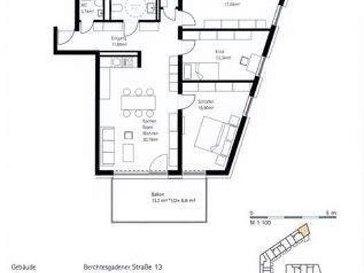 Wohnung zur Miete 1.413 € 4 Zimmer 113 m² 2. Geschoss Burghausen 84489