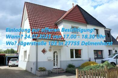 Doppelhaushälfte zum Kauf provisionsfrei 229.000 € 4,5 Zimmer 90 m² 526 m² Grundstück frei ab sofort Jägerstraße 103 Düsternort - Bezirk 9 Delmenhorst 27755