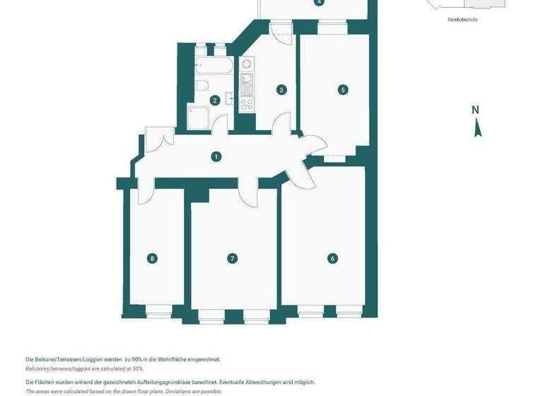 Wohnung zum Kauf provisionsfrei 288.000 € 4 Zimmer 86 m² 1. Geschoss Volkmarsdorf Leipzig 04315