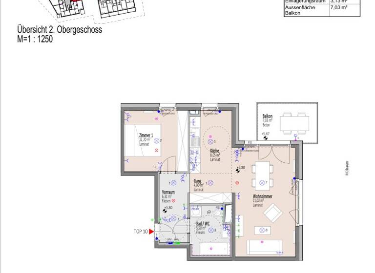 Wohnung zum Kauf - Erstbezug 184.365 € 2 Zimmer 57,5 m² 2. Geschoss Elisabeth Bollenberger - Gasse Wiener Neustadt 2700