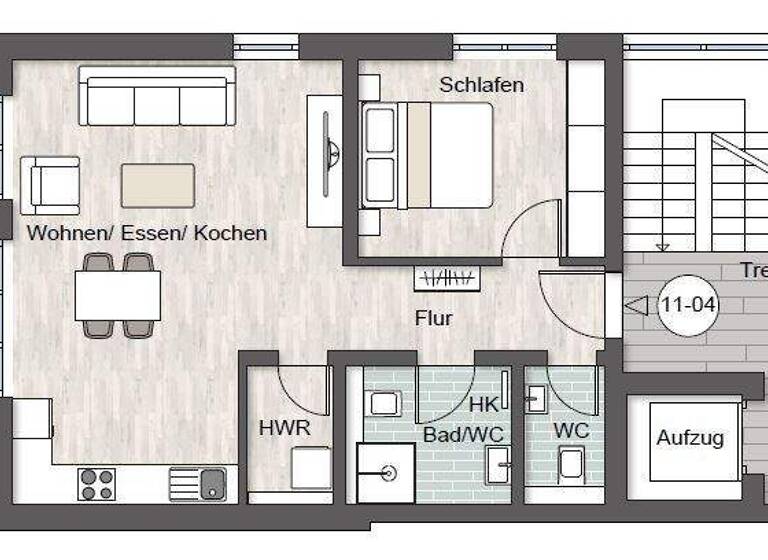 Wohnung zum Kauf provisionsfrei 374.000 € 2,5 Zimmer 64,7 m² Spessartstraße 11 Wasseralfingen Aalen 73433