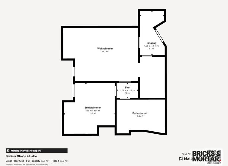 Wohnung zum Kauf 139.000 € 2 Zimmer 62,2 m²<br/>Wohnfläche 3.<br/>Geschoss Am Wasserturm / Thaerviertel Halle 06112
