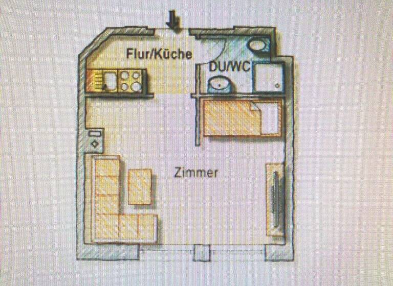 Studio zum Kauf 99.000 € 1 Zimmer 1. Geschoss Gostenhof Nürnberg 90429