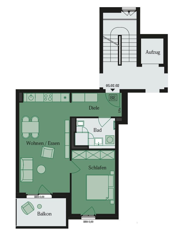 Wohnung zur Miete 940 € 2 Zimmer 54,9 m²<br/>Wohnfläche 01.04.2025<br/>Verfügbarkeit Dietrich-Bonhoeffer-Str. 14a Lämmerspiel Mühlheim 63165