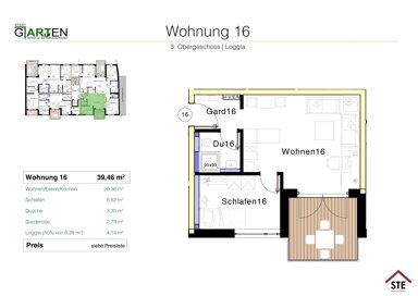 Wohnung zum Kauf provisionsfrei 245.000 € 2 Zimmer 39 m² 3. Geschoss Gertraudenstraße 12 Domberg Bamberg 96050