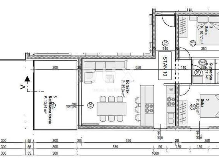 Wohnung zum Kauf 220.000 € 3 Zimmer 60 m² 1. Geschoss Povljana
