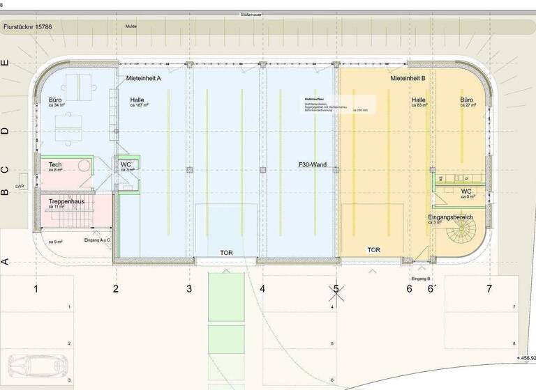 Halle/Industriefläche zur Miete - Erstbezug 9.696 € 808 m² Lagerfläche Hilzingen 78247