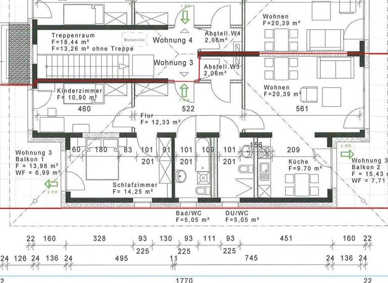 Wohnung zur Miete 940 € 3 Zimmer 98,4 m² 1. Geschoss frei ab 01.04.2026 Clara-Zetkin-Straße 53 Rauschwalde Görlitz 02827