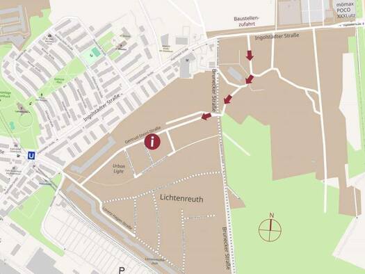 Wohnung zum Kauf - Erstbezug provisionsfrei als Kapitalanlage geeignet 221.000 € 1 Zimmer 24 m² Gertrud-Steinl-Str. Rangierbahnhof Nürnberg 90461