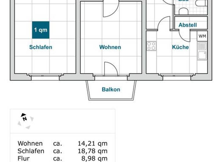 Wohnung zur Miete 579 € 2 Zimmer 55 m² 2. Geschoss frei ab 11.04.2026 Borsbergstr. 23 Striesen-Süd Dresden 01309