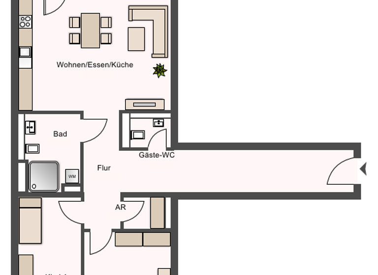 Wohnung zur Miete - Erstbezug 1.745 € 3 Zimmer 89 m² 3. Geschoss frei ab sofort Lange Straße 65 Innenstadt Fürth 90762