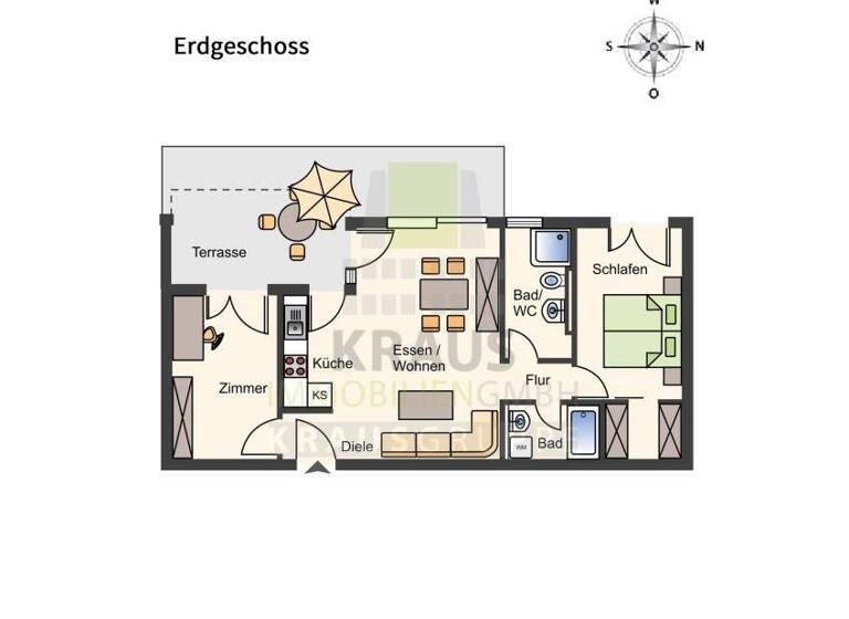 Wohnung zur Miete 1.370 € 3 Zimmer 73,1 m² EG frei ab 15.03.2026 Handschuhsheim Heidelberg 69121