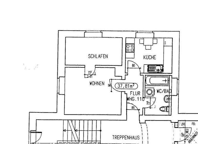 Wohnung zur Miete 220 € 2 Zimmer 37,8 m²<br/>Wohnfläche 1.<br/>Geschoss ab sofort<br/>Verfügbarkeit Zscherben Merseburg 06217
