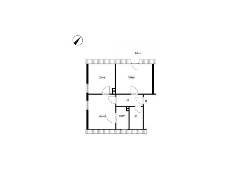 Wohnung zur Miete 245 € 3 Zimmer 46 m² Opderbeckstraße 6 Brügge Lüdenscheid 58515