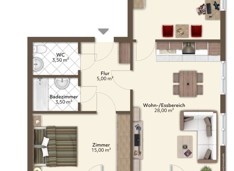 Wohnung zum Kauf 595.000 € 3 Zimmer 73 m² frei ab sofort Velden 9220
