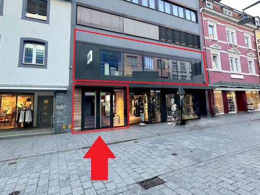 Laden zur Miete 2.916 € 2 Zimmer 176 m² Verkaufsfläche Lörrach Lörrach 79539