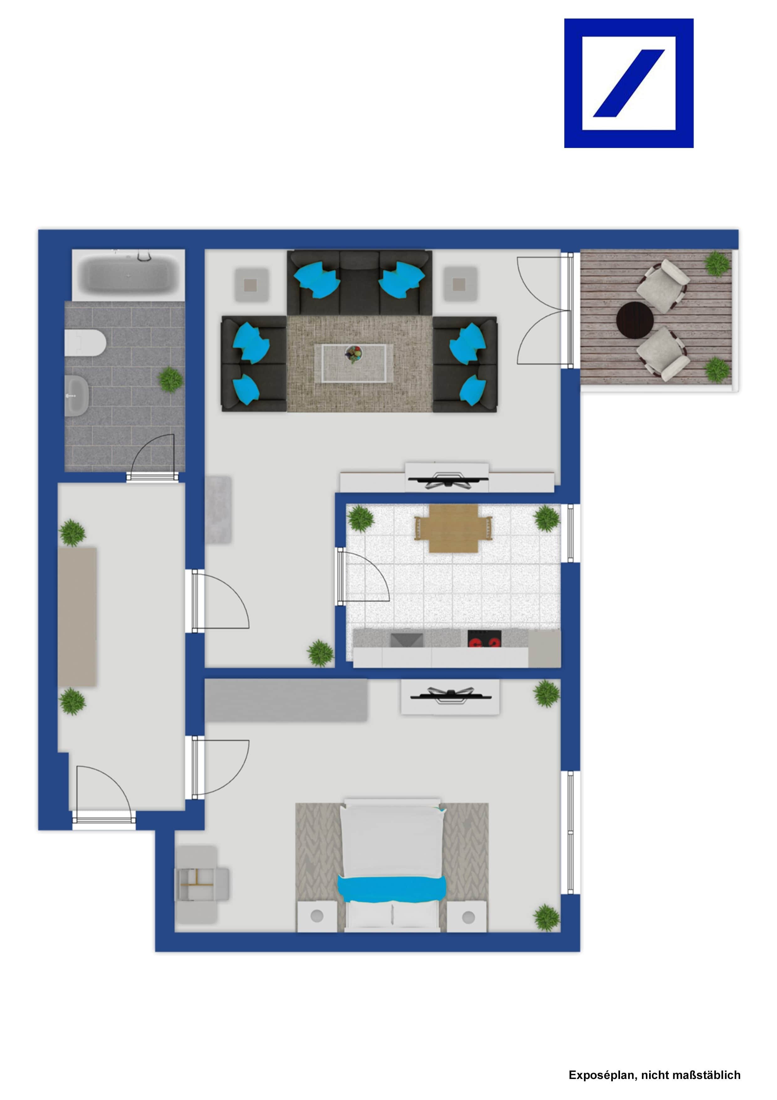 Wohnung zur Miete 580 € 2 Zimmer 64 m²<br/>Wohnfläche 2.<br/>Geschoss Westliche Neustadt Halle 06126