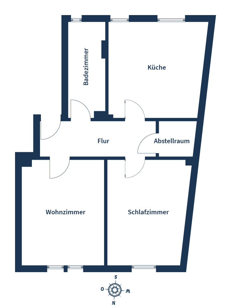 Wohnung zum Kauf 280.000 € 2 Zimmer 62 m²<br/>Wohnfläche 3.<br/>Geschoss Johannesviertel Darmstadt 64293