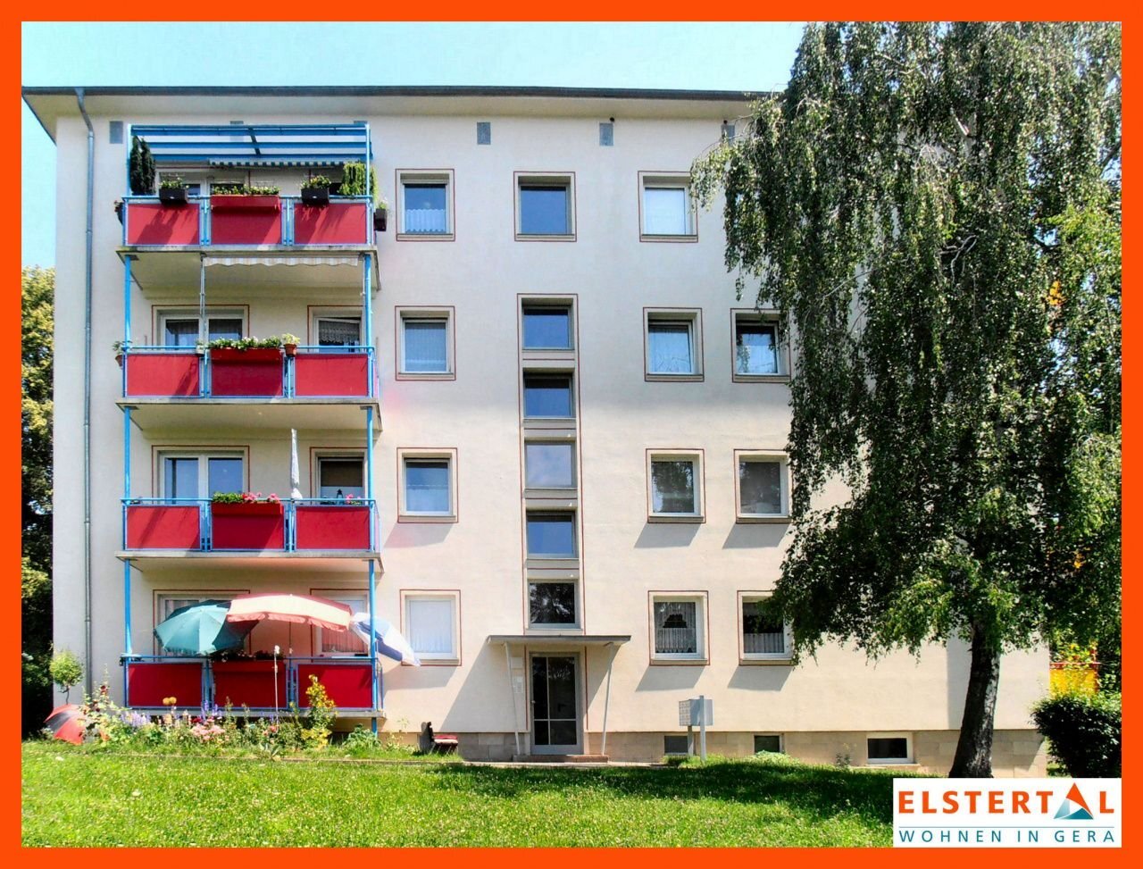 Wohnung zur Miete 367 € 2 Zimmer 50 m²<br/>Wohnfläche 1.<br/>Geschoss ab sofort<br/>Verfügbarkeit Glück-Auf-Weg 7 Bieblach 3 Gera 07546