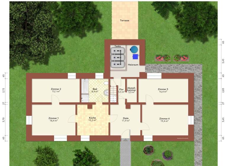 Bauernhaus zum Kauf provisionsfrei 79.999 € 4 Zimmer 109 m²<br/>Wohnfläche 1.305 m²<br/>Grundstück Knorrendorf Knorrendorf 17091