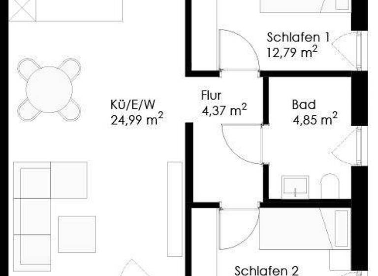 Wohnung zur Miete 715 € 3 Zimmer 68 m² 2. Geschoss frei ab 01.03.2026 Grubweg Passau 94034