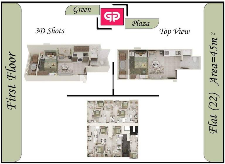 Einfamilienhaus zum Kauf 27.300 € 1 Zimmer 40 m² Studio in Intercontinental Hurghada 84511