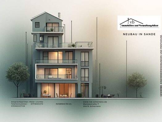 Studio zum Kauf 140.000 € 1 Zimmer 32 m² 1. Geschoss Hauptstraße 85 Sande 26452