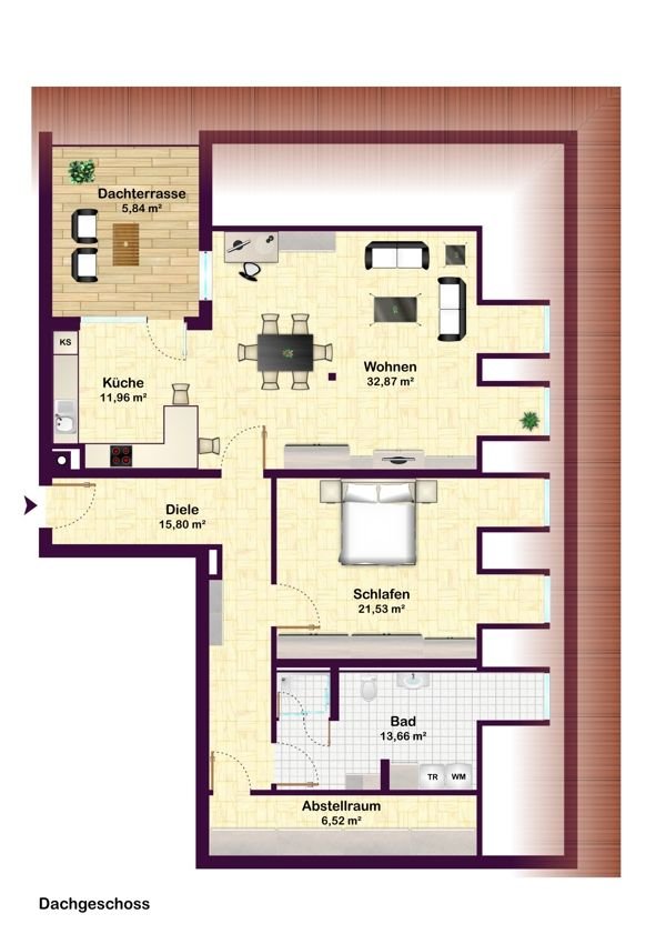 Wohnung zur Miete 990 € 2,5 Zimmer 108,2 m²<br/>Wohnfläche 2.<br/>Geschoss Ering Ering 94140