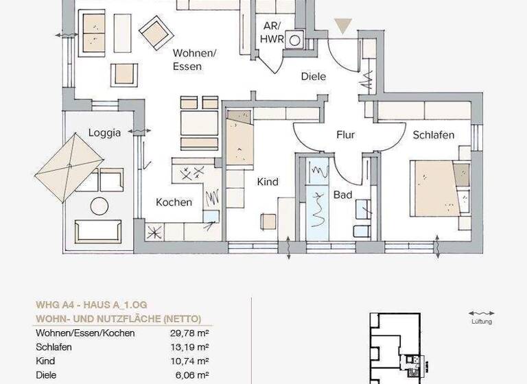 Wohnung zum Kauf - Erstbezug provisionsfrei 501.032 € 3 Zimmer 75,7 m² 1. Geschoss frei ab 31.03.2028 Volbehrstraße 11 Spitalhof Nürnberg 90491