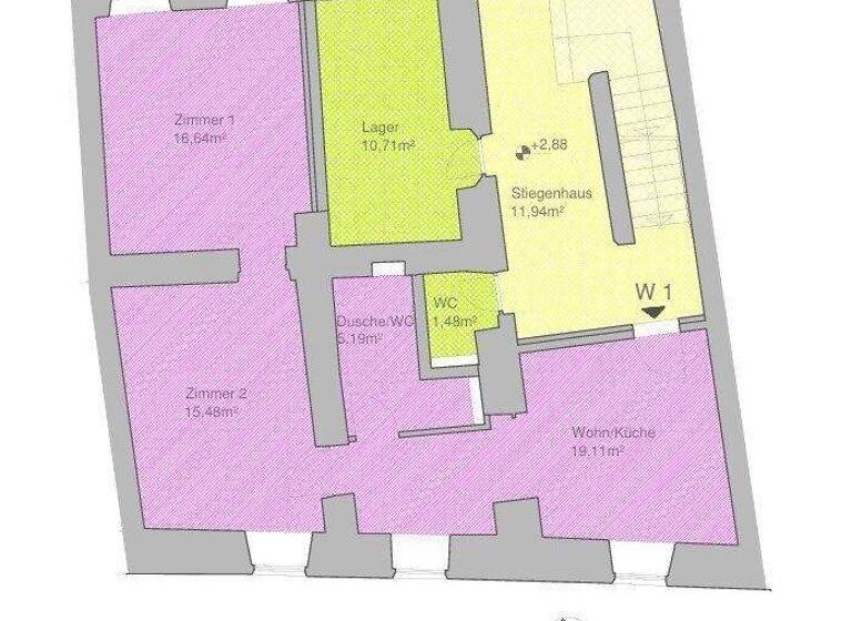 Wohnung zum Kauf - Erstbezug 445.000 € 2 Zimmer 56,4 m² 1. Geschoss Hall in Tirol 6060