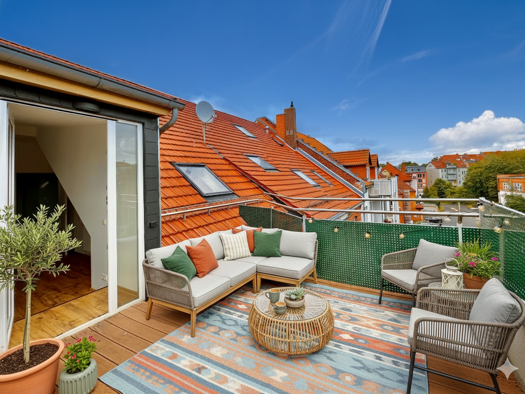 Maisonette zur Miete 1.340 € 4 Zimmer 120,9 m² 4. Geschoss frei ab sofort Schillerstraße 13 Löbervorstadt Erfurt 99096