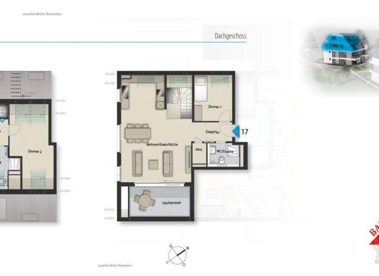 Wohnung zum Kauf - Neubau provisionsfrei 975.000 € 4 Zimmer 114 m² Vaihingen Stuttgart 70563