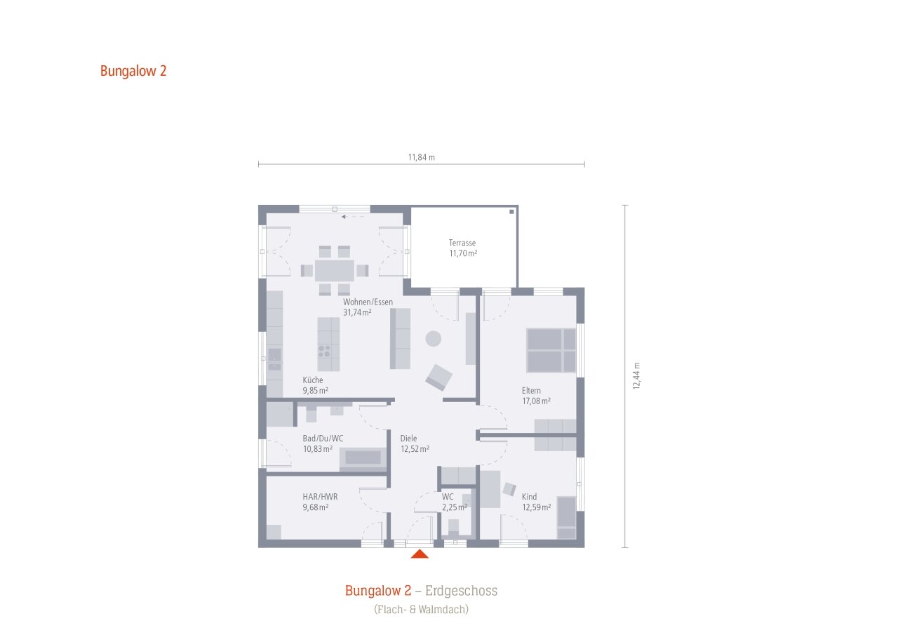 Bungalow zum Kauf 459.700 € 3 Zimmer 118,2 m²<br/>Wohnfläche 720 m²<br/>Grundstück Harthausen Gammertingen 72501