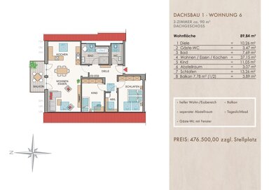 Wohnanlage zum Kauf provisionsfrei als Kapitalanlage geeignet 476.500 € 3 Zimmer 90 m² Dachsbau 1 Hettstadt 97265