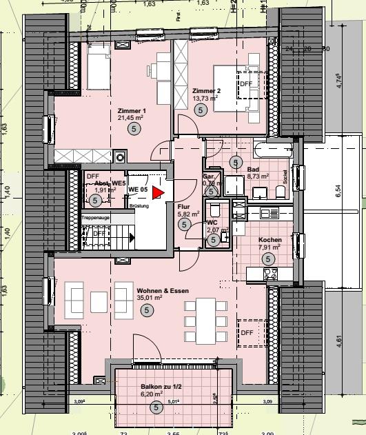 Wohnung zum Kauf 489.000 € 3 Zimmer 103,6 m²<br/>Wohnfläche ab sofort<br/>Verfügbarkeit Issel Schweich 54338