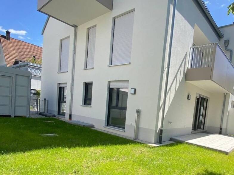 Terrassenwohnung zum Kauf - Neubau provisionsfrei 698.000 € 2,5 Zimmer 75,5 m² EG frei ab sofort Schillerstraße 61a Buckenhofer Siedlung Erlangen 91054