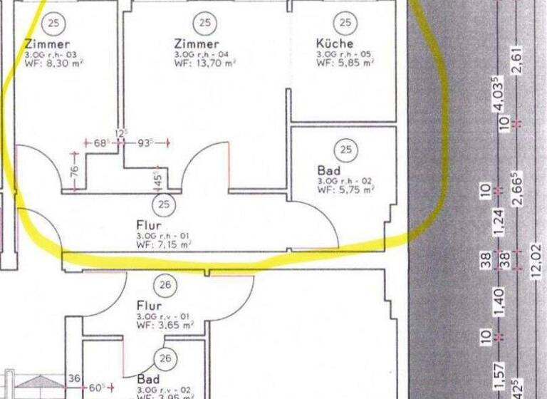Wohnung zum Kauf provisionsfrei 249.000 € 1,5 Zimmer 41 m² 3. Geschoss Oberschöneweide Berlin 12459