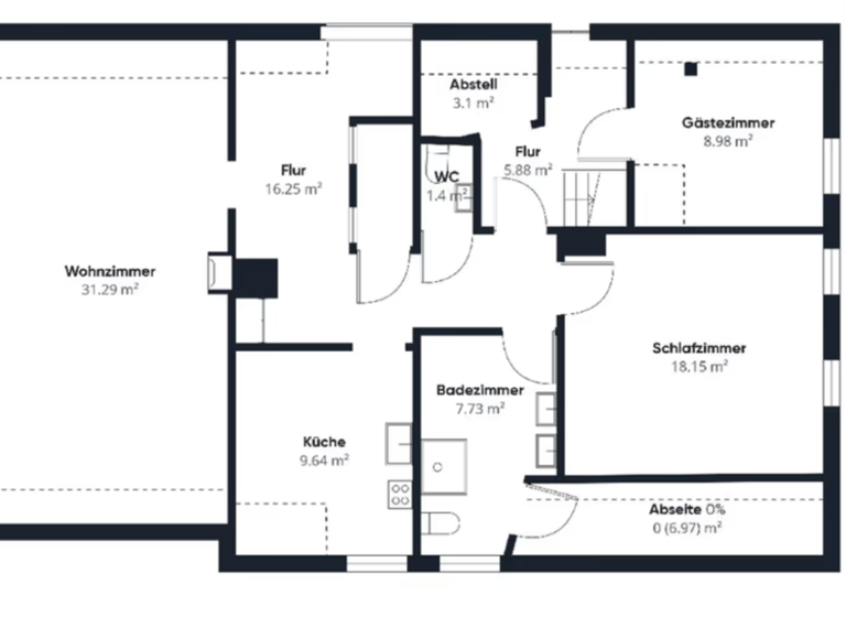 Wohnung zur Miete 680 € 3 Zimmer 104 m² Himmelpforten Himmelpforten , Niederelbe 21709