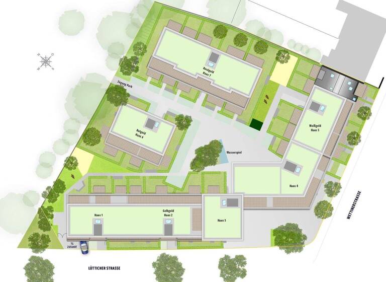 Studio zur Miete - Erstbezug 1.175 € 1 Zimmer 47 m² Lörick Düsseldorf 40547