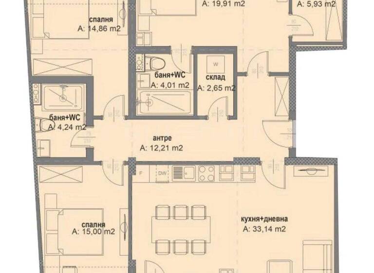 Studio zum Kauf 358.290 € 4 Zimmer 155,8 m² Sofia