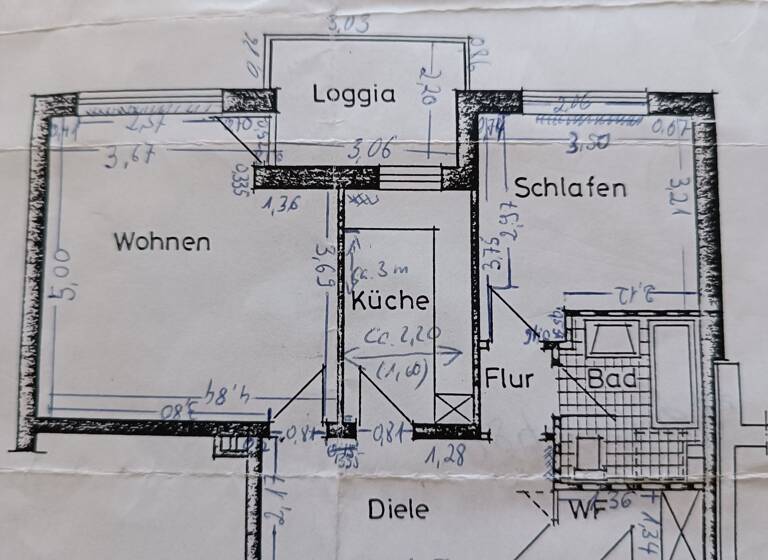 Wohnung zur Miete 800 € 2 Zimmer 64,5 m² Geschoss 2/3 frei ab sofort Quickborn 25451