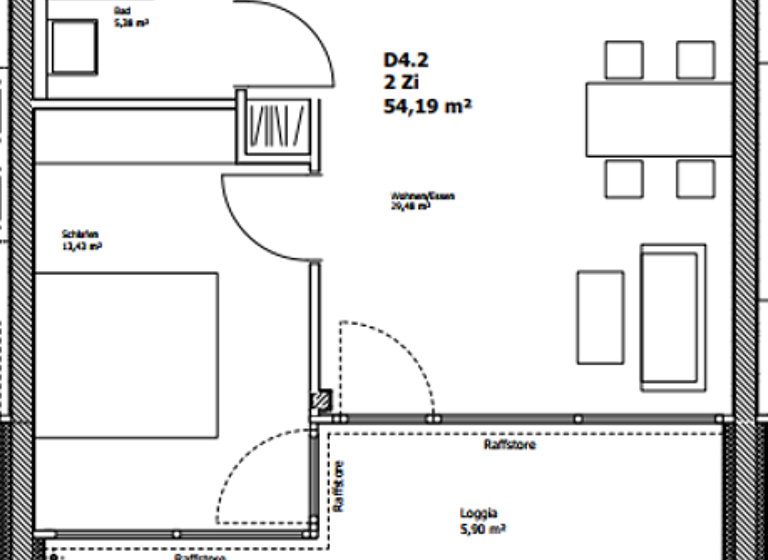 Wohnung zur Miete - Erstbezug 1.350 € 2 Zimmer 54 m² Steinstraße 27 Petershausen Konstanz 78467