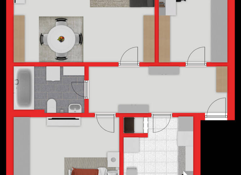 Wohnung zur Miete 760 € 3 Zimmer 76 m² 3. Geschoss frei ab sofort Opladen Leverkusen 51379