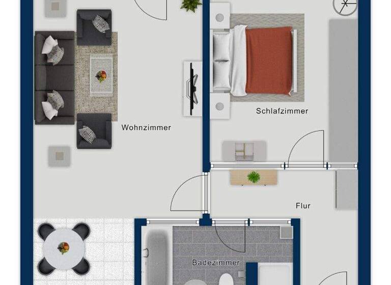 Wohnung zum Kauf 129.000 € 2 Zimmer 49,4 m² 2. Geschoss Jürgensby Flensburg 24943