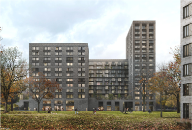 Wohnung zur Miete - Erstbezug 1.169 € 1 Zimmer 48,7 m² 6. Geschoss frei ab 01.08.2025 Hebebrandstr. 2 Barmbek - Nord Hamburg 22297