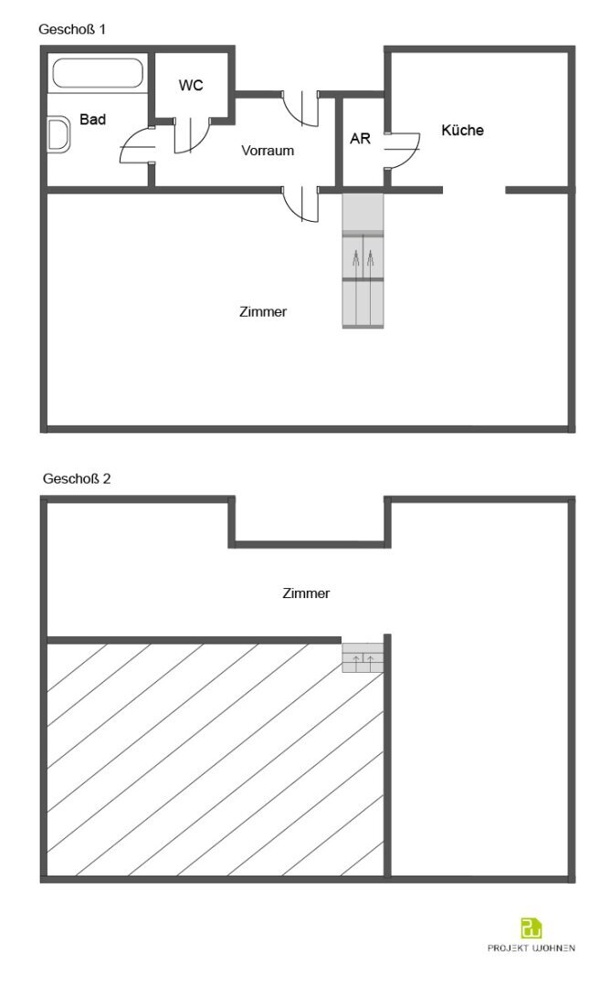 Loft zur Miete 578 € 2 Zimmer 71,8 m²<br/>Wohnfläche 2.<br/>Geschoss 01.02.2025<br/>Verfügbarkeit Völkermarkter Straße 5 Völkermarkt.Vorst. Klagenfurt am Wörthersee 9020