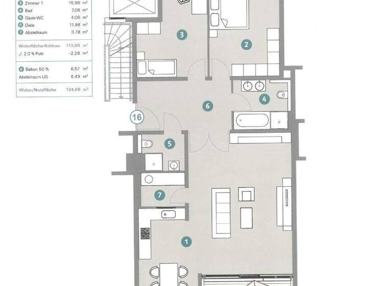 Wohnung zum Kauf provisionsfrei 1.055.000 € 3 Zimmer 118,4 m² Alte Neustadt Bremen 28199