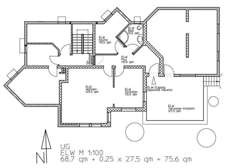 Wohnung zur Miete 530 € 2 Zimmer 76 m² Oggelsbeuren Attenweiler 88448