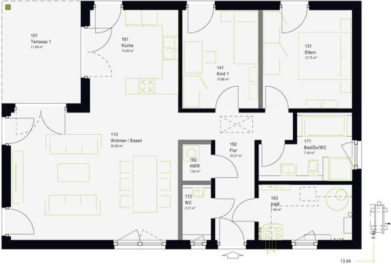 Bungalow zum Kauf provisionsfrei 628.180 € 5 Zimmer 102 m²<br/>Wohnfläche 405 m²<br/>Grundstück Schopfloch Lenningen 73252